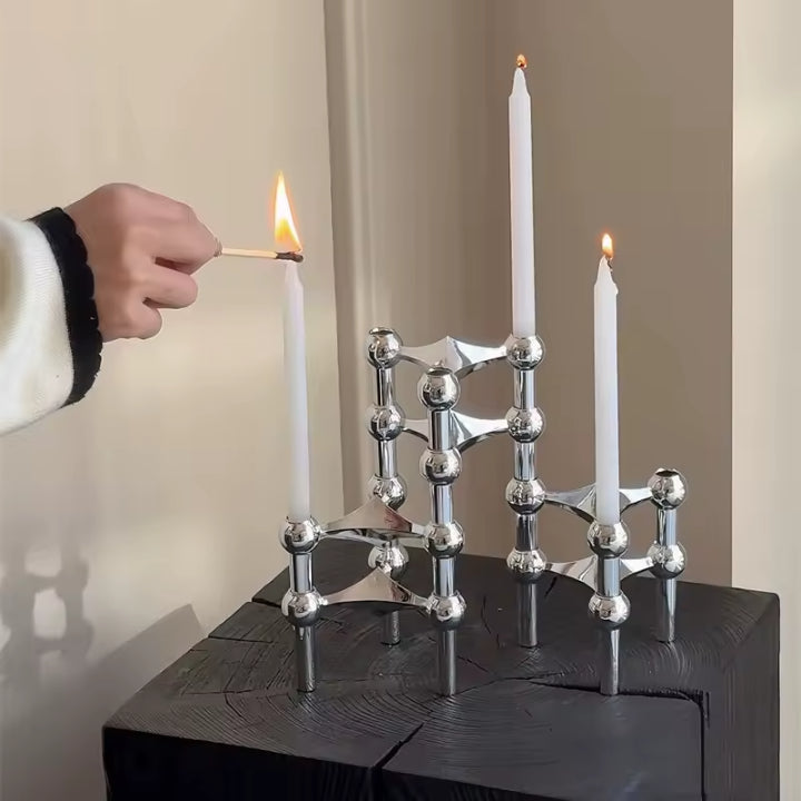Elegant Modular Candle Holders™ — Create Stunning Custom Ambiance with Sleek Stackable Style