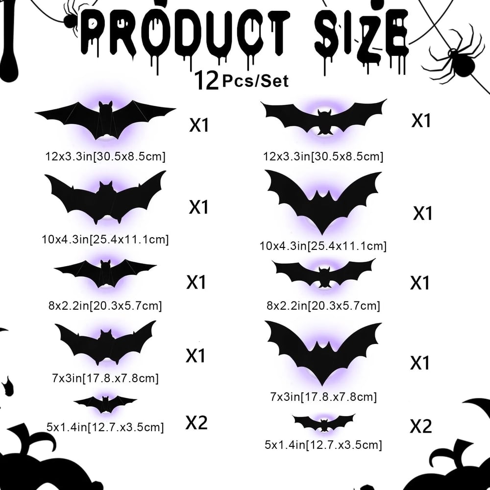 NightWing Enforcers — Command Fear with Lifelike Bats That Haunt Every Room (12pcs)