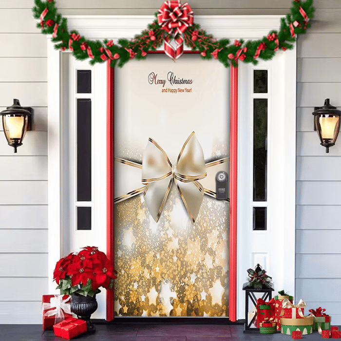 Christmas Door Cover™ — Instantly Transform Your Entrance into a Warm, Joyful Holiday Welcome