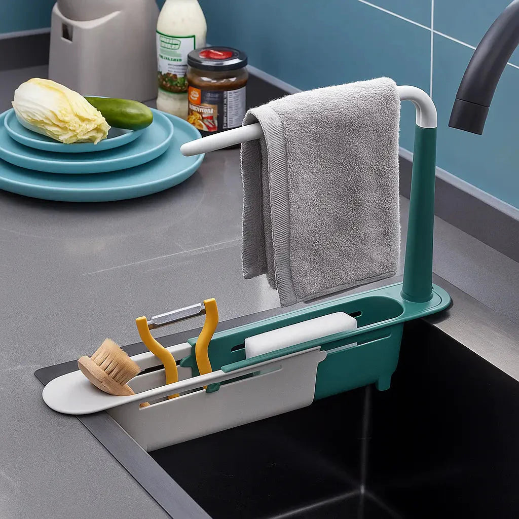 DynamoRack — Dominate Your Sink Space with Instant Dryness and Clutter-Free Harmony