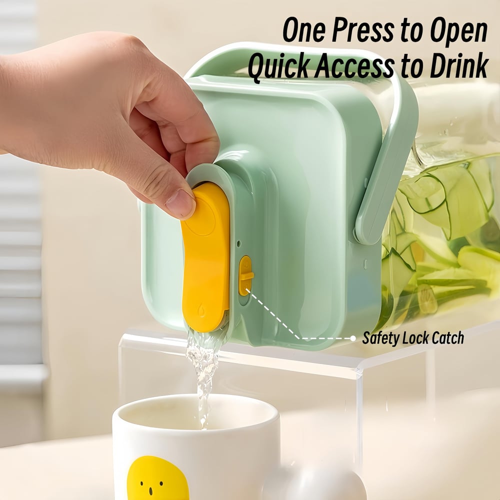 HydraFlow™ Beverage Dispenser — Pour Perfectly Fresh, Crisp Drinks Every Time Without a Drop Lost