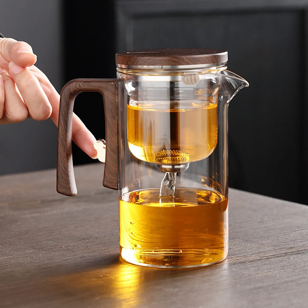 BrewEase Teapot™ — Master the Art of Perfectly Strengthened Loose Tea Every Time