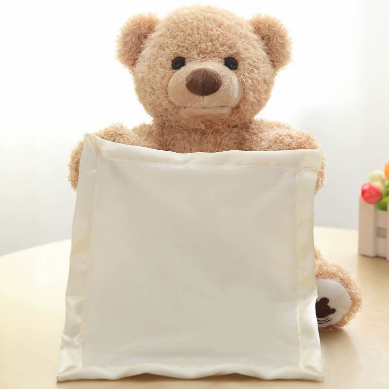 Peek-a-Boo Bear™ — Your Child’s Magical, Talking Cuddle Buddy for Endless Joy