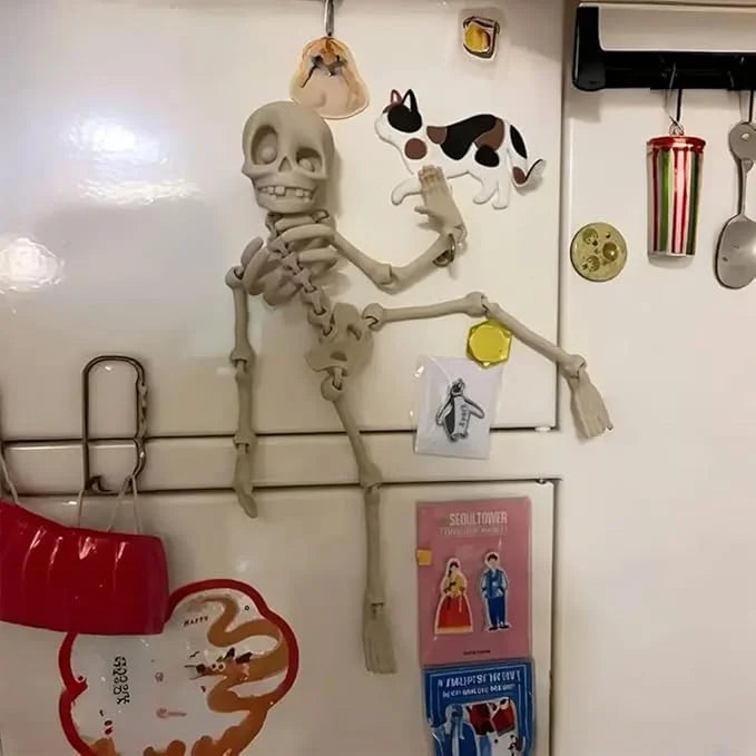 Movable Skeleton Magnet™ — Twist and Stick for Endless Spooky Fun and Creative Flair