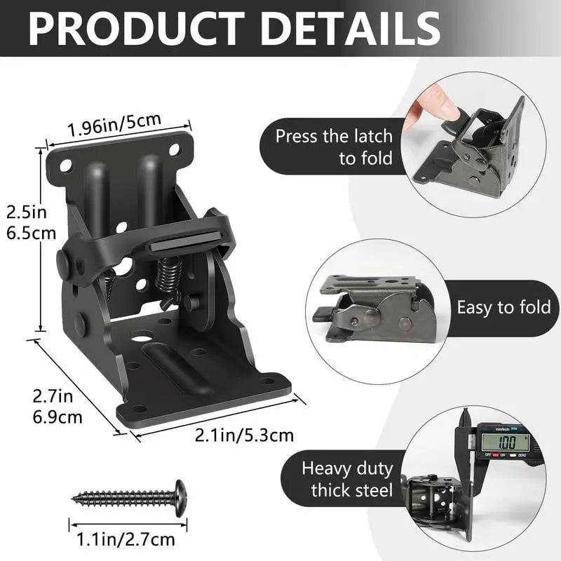 BladeTitan Folding Brackets — Lock Your Setup Rock-Solid and Fold Away Frustration Instantly