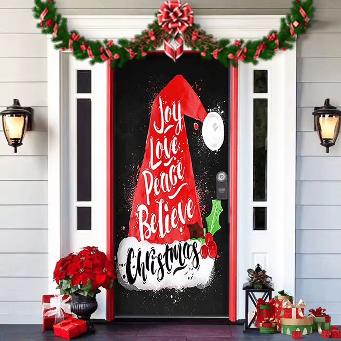 Christmas Door Cover™ — Instantly Transform Your Entrance into a Warm, Joyful Holiday Welcome