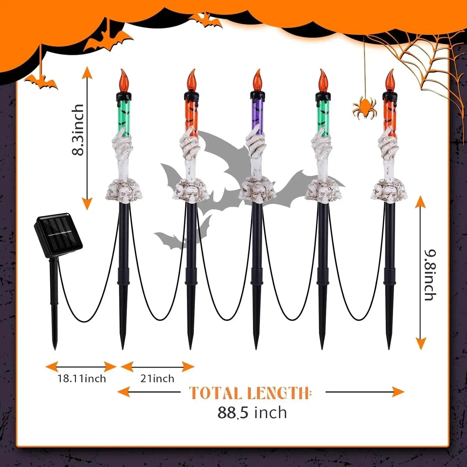Halloween Skull Lights™ — Ignite a Spine-Chilling Glow That Mesmerizes Every Night (5pcs)