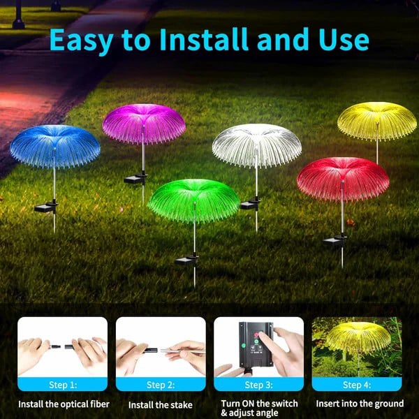 Unique Solar Jellyfish Lights™ — Ignite Romantic Nights with Mesmerizing, Ever-Changing Garden Magic
