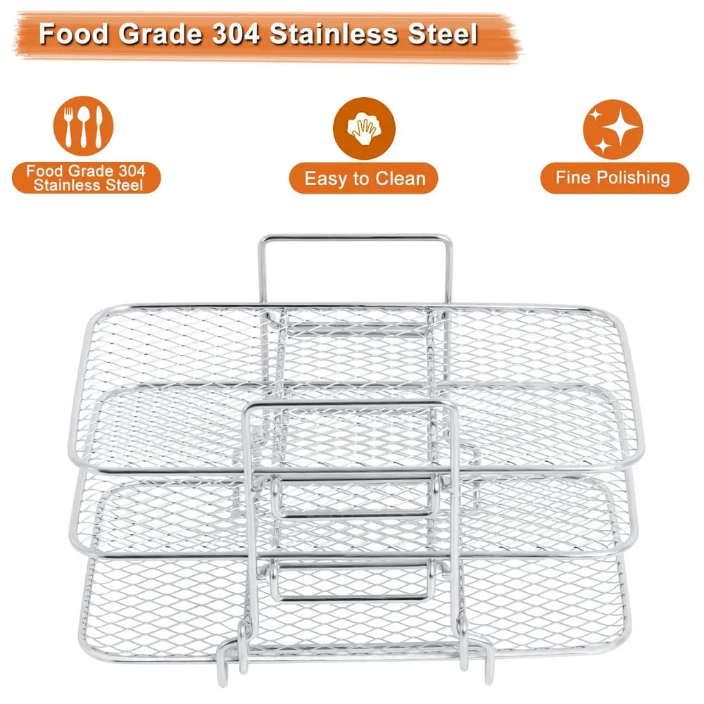 TriStack Pro Rack — Triple Your Cooking Power and Crush Meal Prep Frustration