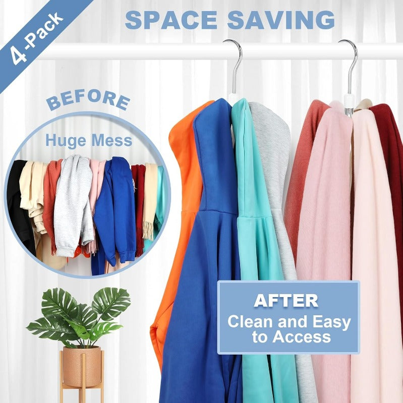 BUY ONE GET ONE FREE | 360° Rotating Wardrobe Organizer™ — Unlock Massive Closet Space and Effortless Access to Your Clothes