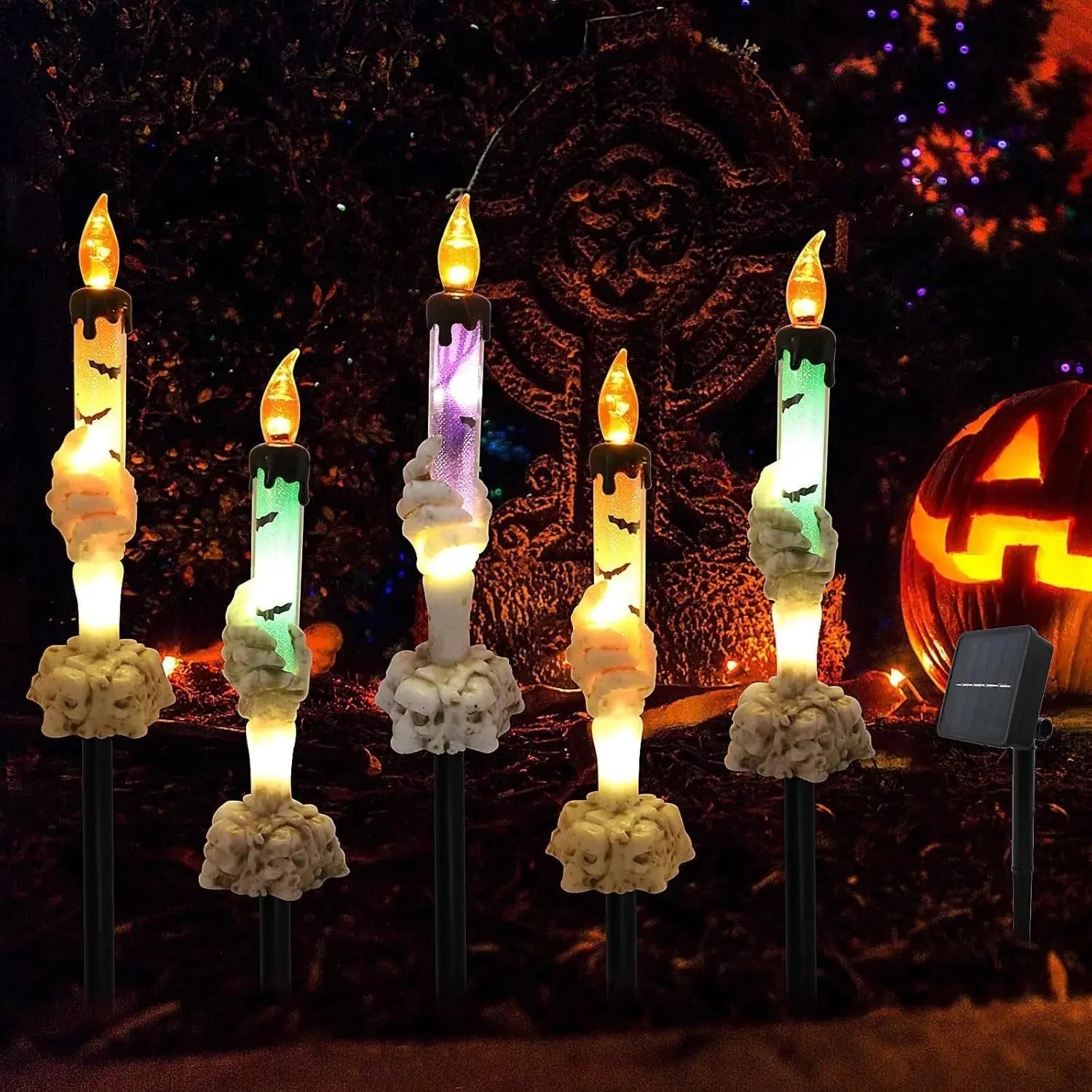 Halloween Skull Lights™ — Ignite a Spine-Chilling Glow That Mesmerizes Every Night (5pcs)