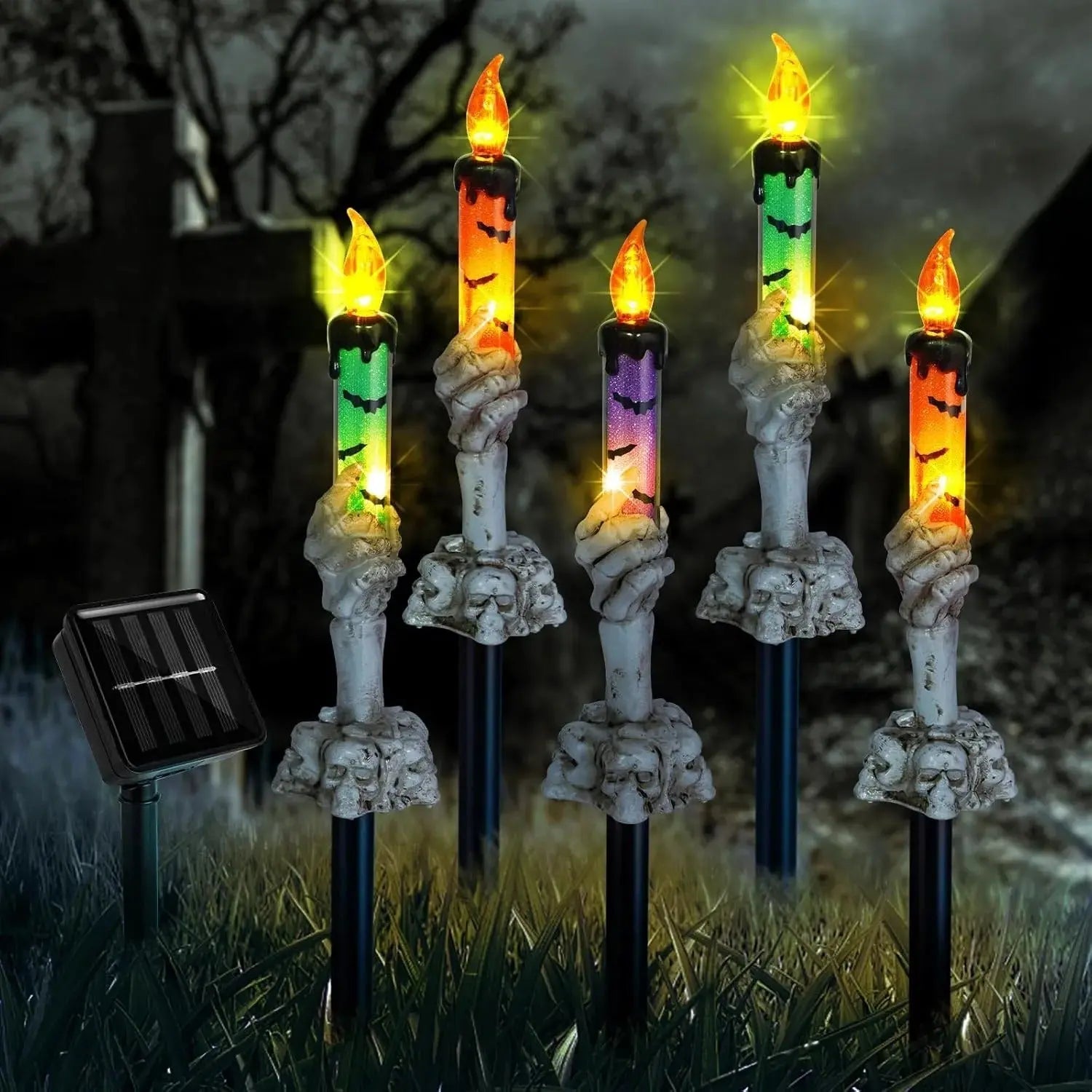 Halloween Skull Lights™ — Ignite a Spine-Chilling Glow That Mesmerizes Every Night (5pcs)