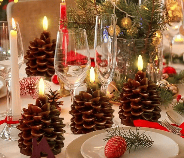 Pinecone Flameless Candle™ — Cozy Warmth Without the Worry