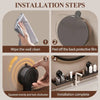 Walnut Aluminum Faucet Holder Without Drilling — Command Your Space with Instant, No-Damage Style and Clean Confidence