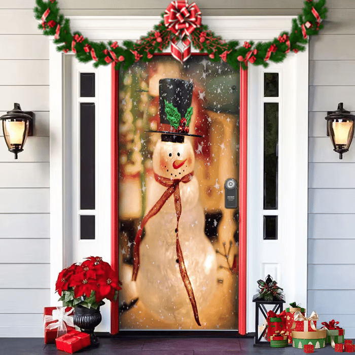 Christmas Door Cover™ — Instantly Transform Your Entrance into a Warm, Joyful Holiday Welcome