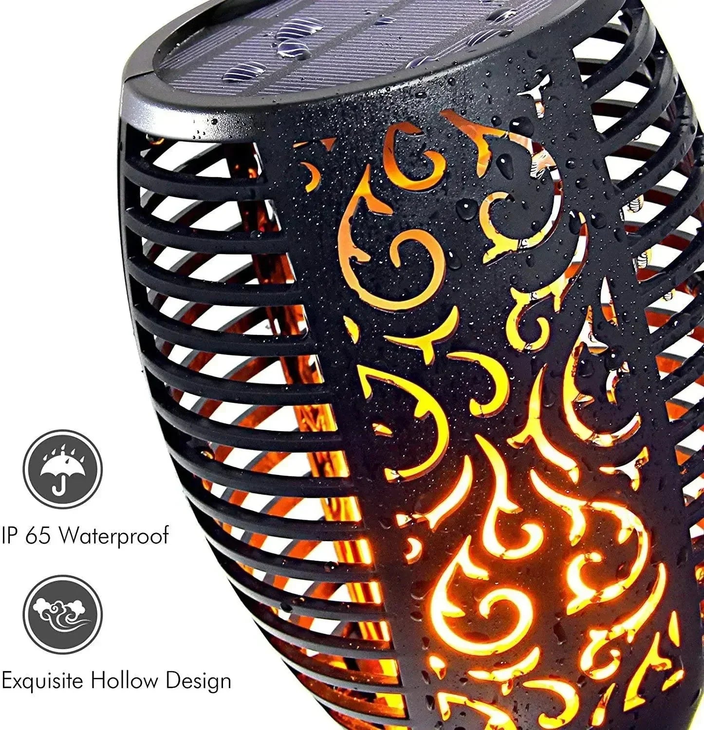 Buy one get one free | FlameGlow Solar Torch - Light the Night – No Fire Needed