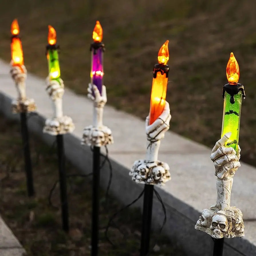 Halloween Skull Lights™ — Ignite a Spine-Chilling Glow That Mesmerizes Every Night (5pcs)