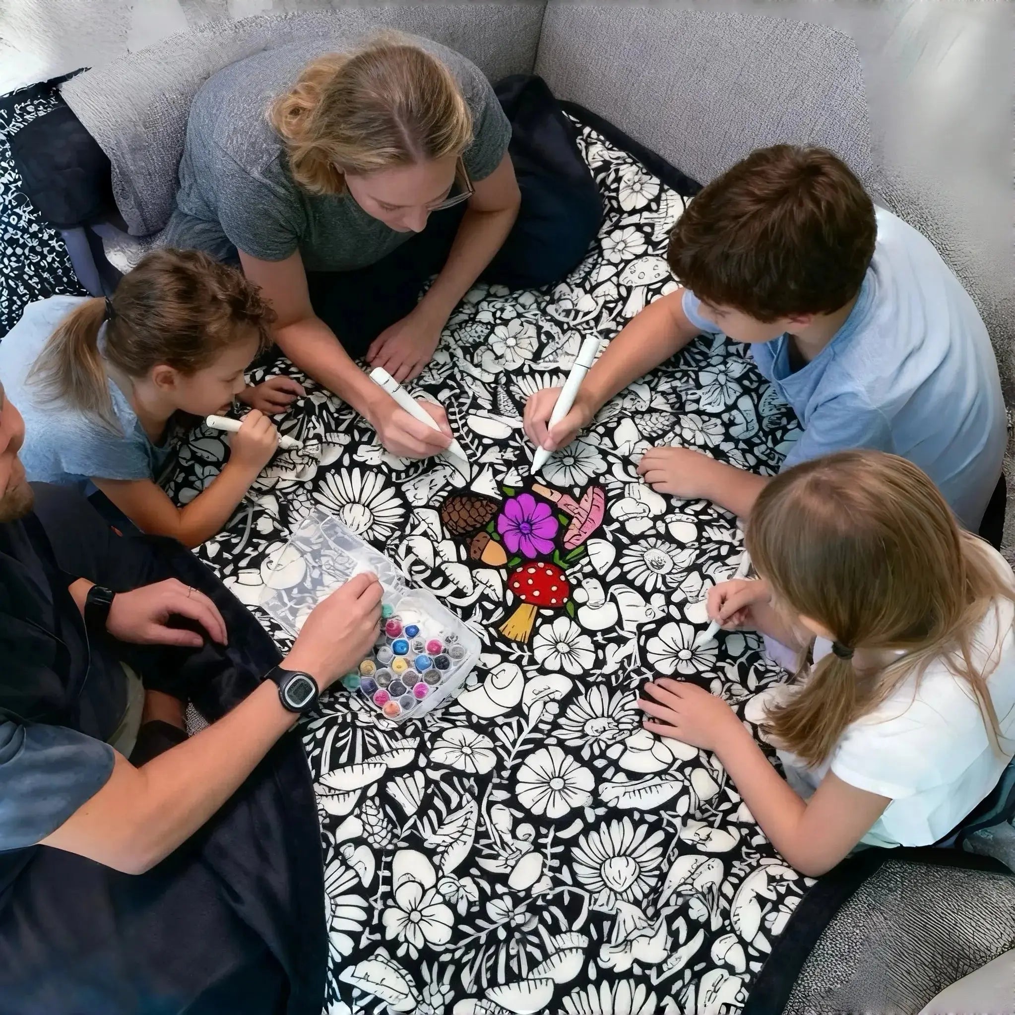 DIY Coloring Blanket™ — Create Your Own Cozy Masterpiece for Endless Relaxation and Joy