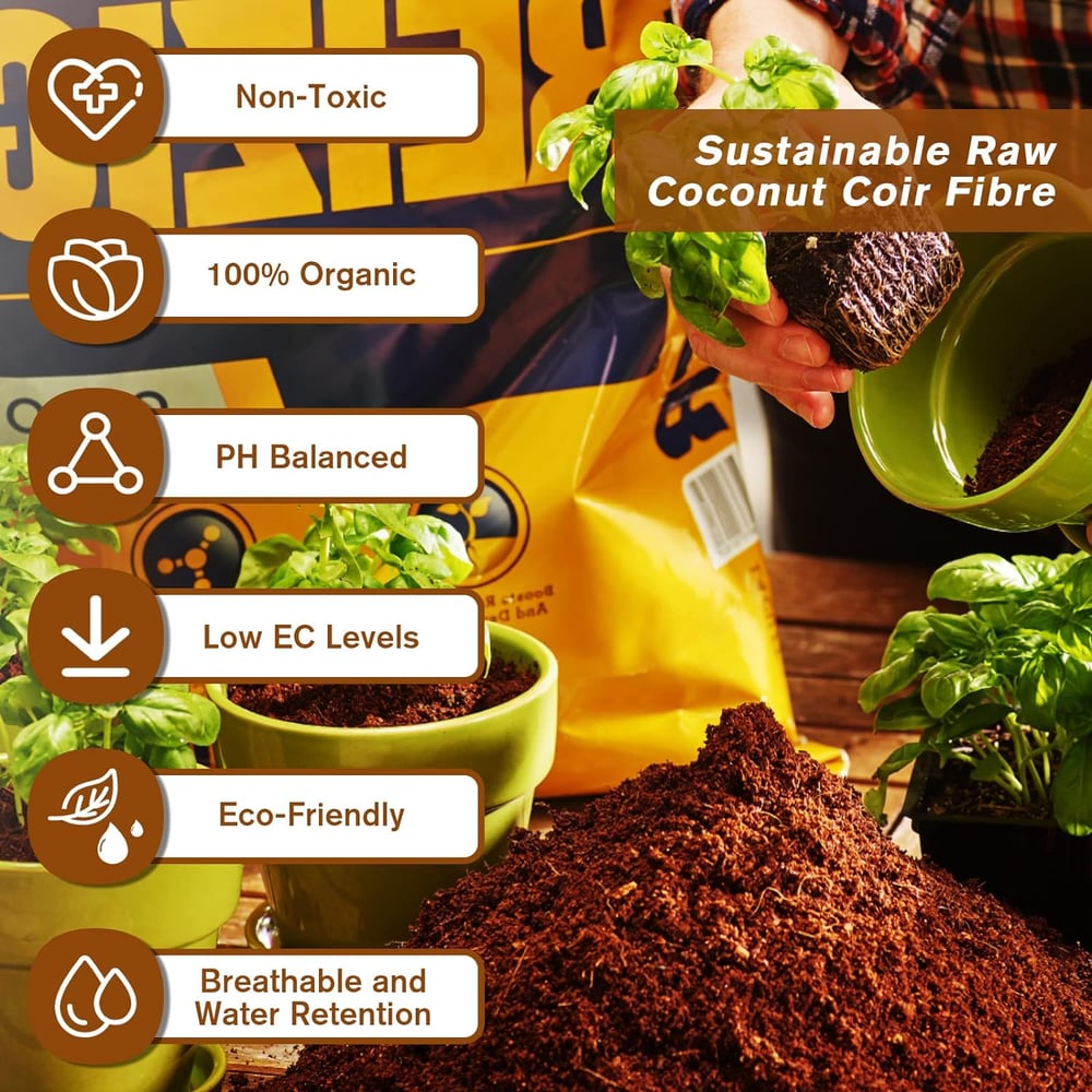 2+2 FREE | Coconut Coir Bricks - Grow Better, Grow Faster, Grow with Coir!