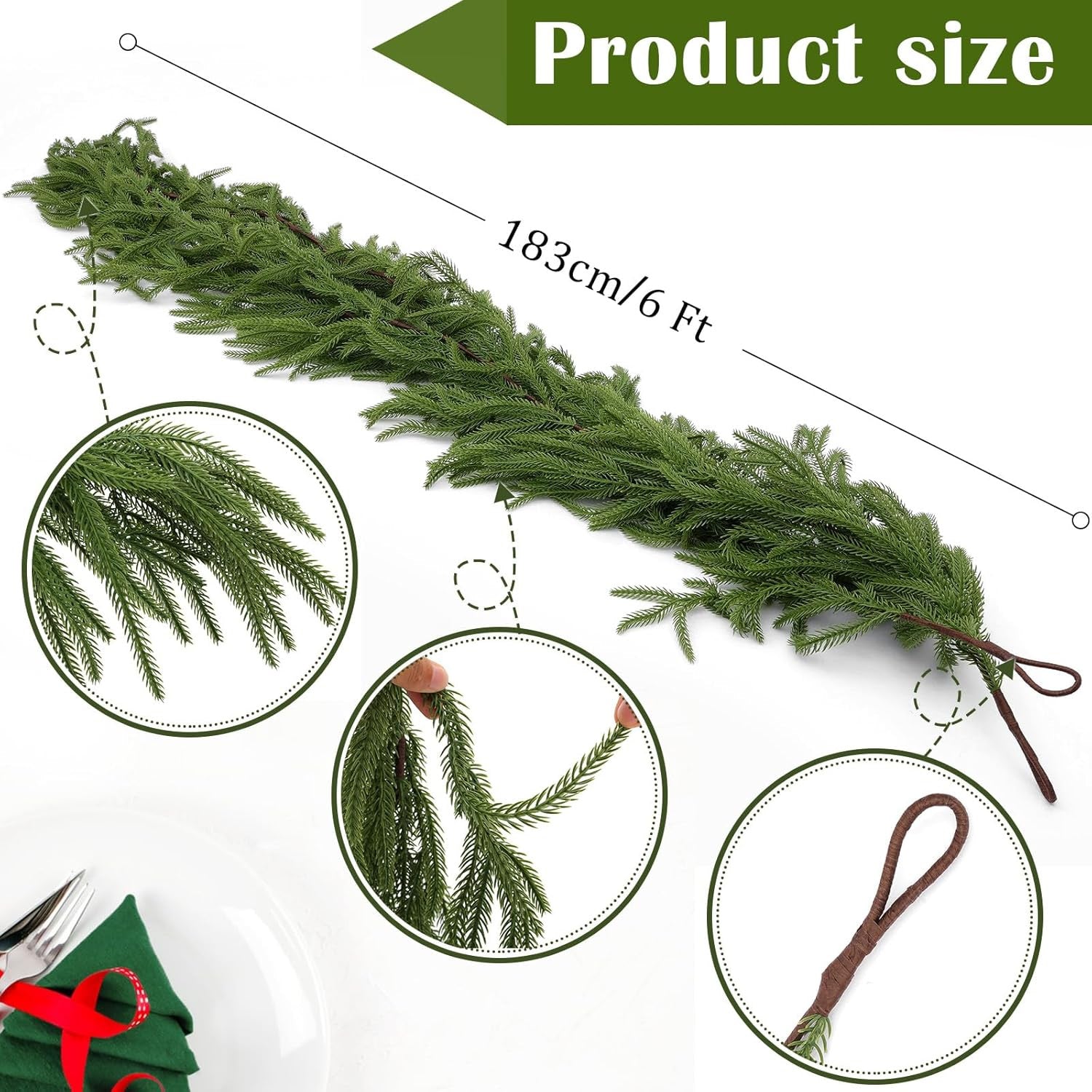 Norfolk Pine Garland™ — Transform Your Space into a Cozy, Festive Wonderland