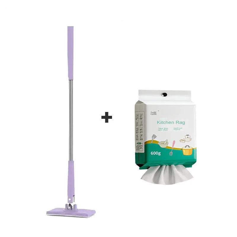 CleanTouch Mini Mop: Includes 100 Cleaning Sheets for Effortless, Eco-Friendly Cleaning!