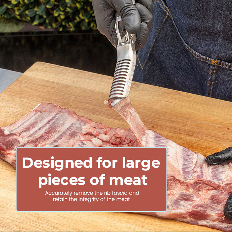 Stainless Steel Rib Membrane Remover™ — Master Perfect Ribs with Effortless, Pain-Free Prep