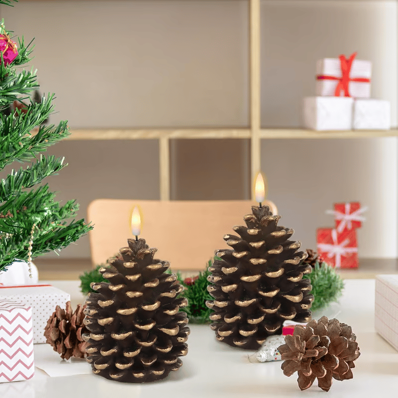 Pinecone Flameless Candle™ — Cozy Warmth Without the Worry